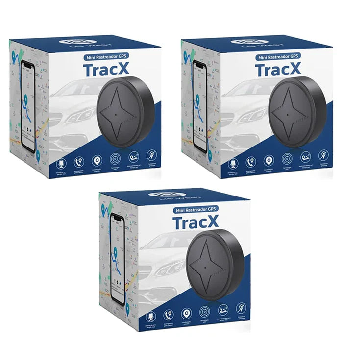 Kit 3 Mini Rastreador GPS TracX - Monitora e Rastreia