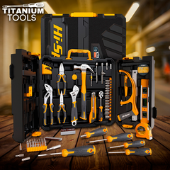 Kit Maleta com 200 Ferramentas em Aço-Cromo - TitaniumTools