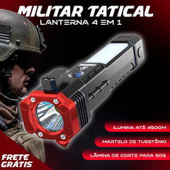 Lanterna Tática Multifuncional 4 em 1 | MilitarTatical