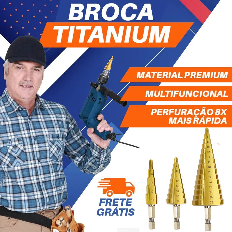 Kit Brocas de Titânio Linha Premium